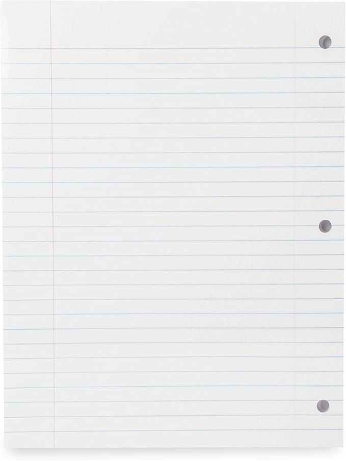 Mintra Office Filler Paper (Wide Ruled, 2400 Sheets (4-6pks))