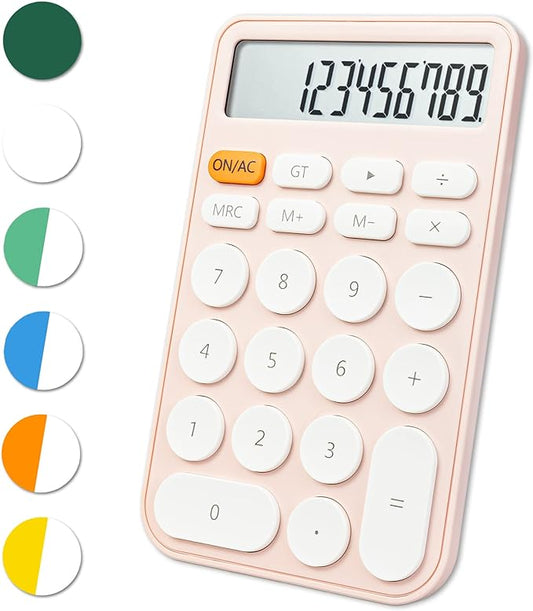 VEWINGL Standard Calculator 12 Digit,Desktop Large Display and Buttons,Calculator with Large LCD Display for Office,School, Home & Business Use,Automatic Sleep,with Battery