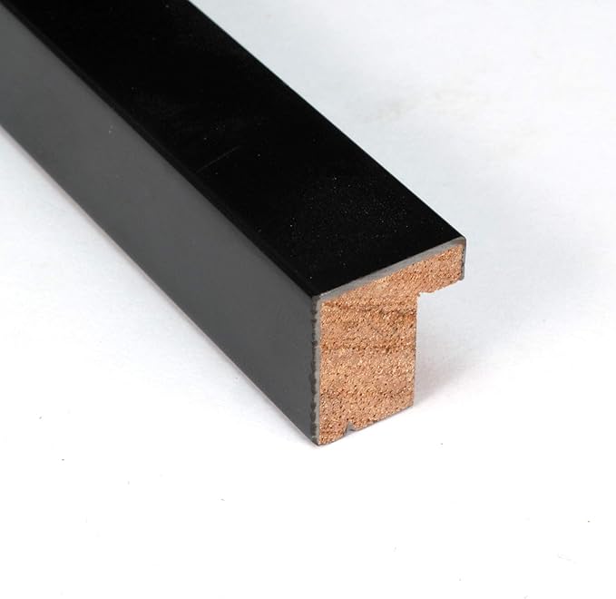 Amanti Art Black Cork Board for Wall, 25x37 Vision Board with Black Wood Frame, Large Corkboard Office Decor for Home Organization, Modern Corkboard Pinboard to Display Items for Home Organization in