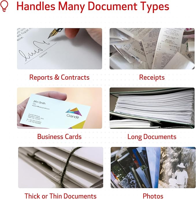 Canon imageFORMULA R40 - Office Document Scanner, Windows and Mac, Duplex Scanning, Easy Setup, Scans a Wide Variety of Documents, Scans to Cloud