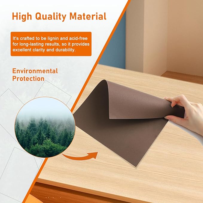 28 Sheets Coffee Shimmer Cardstock 8.5 x 11 Invitation Paper, 92lb Heavyweight Dark Brown Paper Card Stock for DIY Making Cards, Wedding, School Crafting, Greeting Cards, Menus