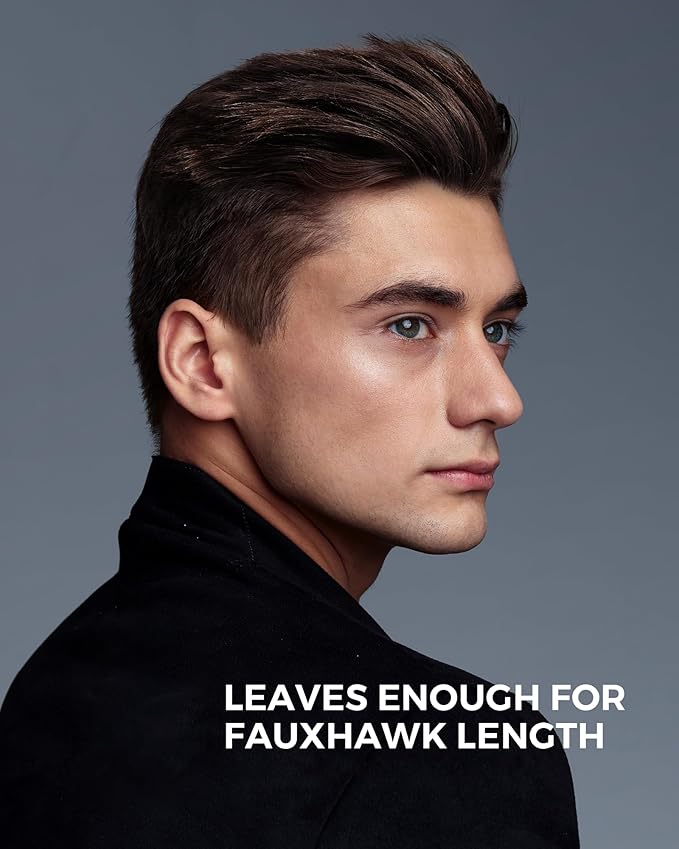 GLAKER Hair Clippers for Men Professional - Cordless Clippers and Trimmers Set, Complete Barber Kit for Hair Trimming & Beard Grooming, Mens Haircutting Kits for Blending & Fade Cuts (Black)