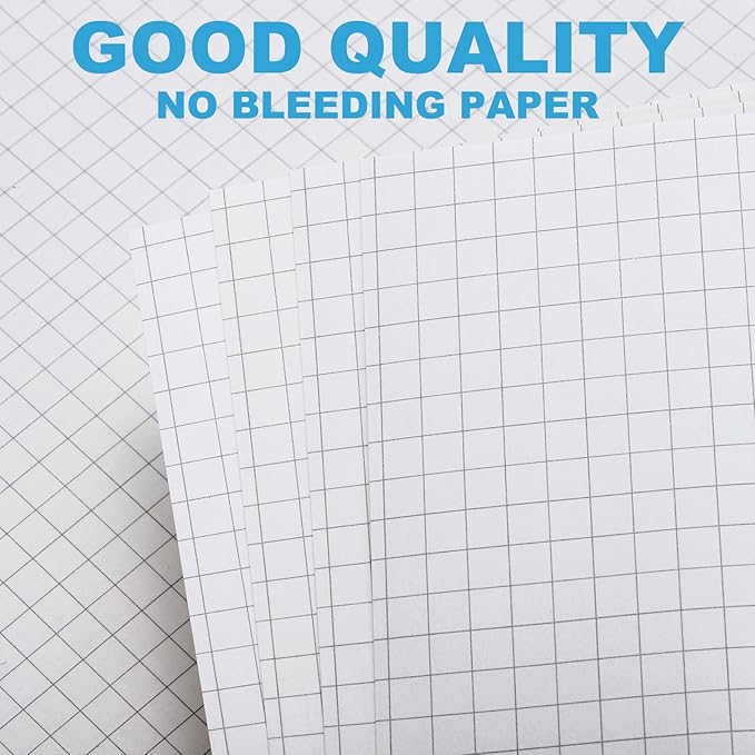 PATIKIL Grid Refill Paper 9-Ring Binder Loose Leaf Planner Filler Paper Planner Inserts, 160 Sheets/320 Pages, Lined