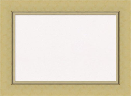 Amanti Art White Cork Board for Wall, 22x30 Vision Board with Gold Frame, Medium Corkboard Office Decor for Home Organization, Casual Corkboard Pinboard to Display Items for Home Organization in