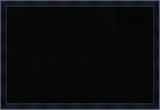 Amanti Art Black Cork Board for Wall, 26x38 Vision Board with Black Wood Frame, Large Corkboard Office Decor for Home Organization, Modern Corkboard Pinboard to Display Items for Home Organization in