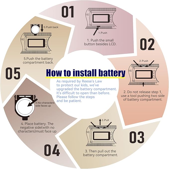 GemRed 82305 Digital Angle Finder GemRed Protractor Stainless steel 7inch 200mm (Black Button)