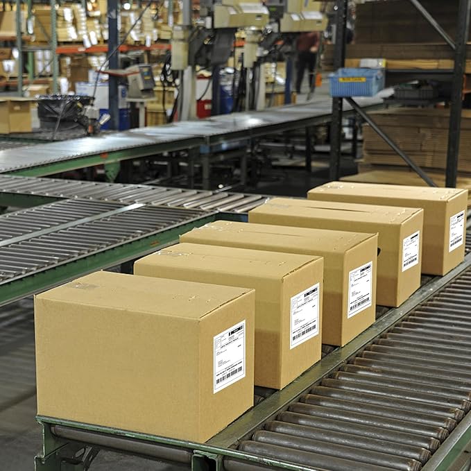 4 x 6 Fanfold Label, 10000 Thermal Shipping Labels for FedEx Shipping Label (10 Stack- 10000 Labels)