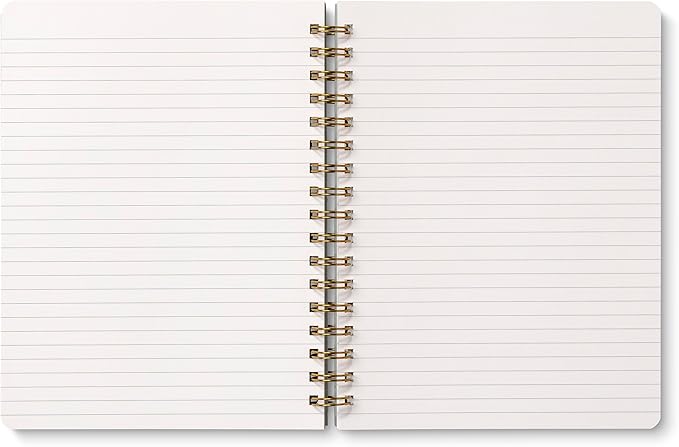 Compendium Spiral Notebook – Live Slow, Love True, Grow Free. – A Designer Spiral Notebook with 192 Lined Pages, College Ruled, 7.25" W x 9.25" H