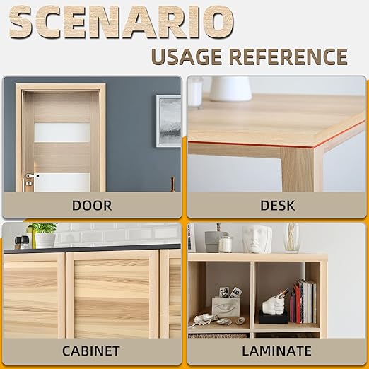 GSCIT Club Maple Edge Banding, 7/8 inch x 250ft roll of Veneer Plywood Edge Banding Preglued Flexible, Wood Tape Banding for Cabinet Repair