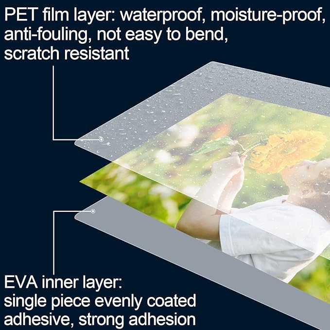 HERKKA 300 Pack Laminating Sheets, Holds 8.5 x 11 Inch Sheets, 3 Mil Clear Thermal Laminating Pouches 9 x 11.5 Inch Lamination Sheet Paper for Laminator, Round Corner Letter Size