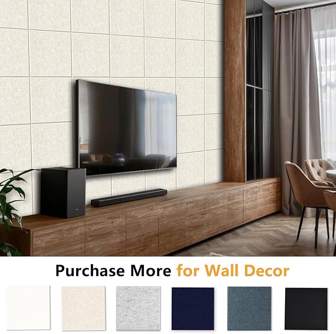 Thick Cork Board for Wall with Pins, 36" x 24" Bulletin Board Self-Adhesive Pin Board | Customized 6 Packs Felt Tiles for Office Home Wall Decor