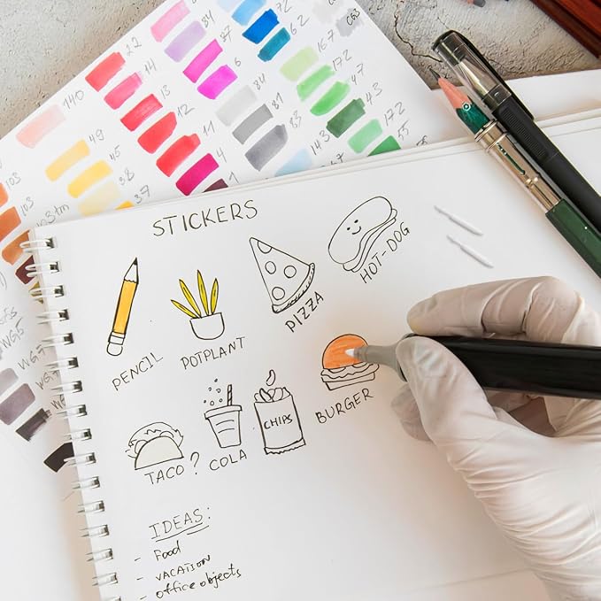 STOBOK 20Pcs 0.7mm Acrylic Paint Marker Replacement Nibs - Refillable Nylon Pen Tips for Paint Markers, White