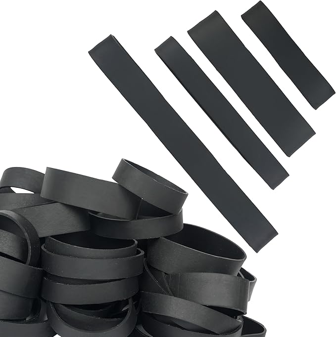 HAIDIBAO-Rubber Bands Assorted Sizes Black Mixed wide Elastic Bands for for Survival Office Supply size82,size#94,size#84,size#105 Tactical Rubber Bands