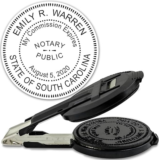 MaxMark Insert Only for Notary Seal Round Embosser for South Carolina State