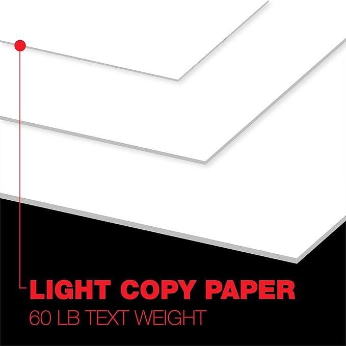 Accent Opaque White 30% Recycled Printer Paper, 11” x 17” 24lb Bond/60lb Text Copy Paper – 500 Sheets (1 Ream) – Premium Computer Paper, Smooth White Paper, 95 Bright, 89gsm – 188103R