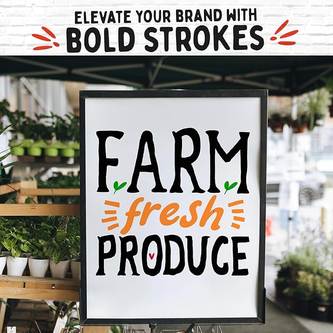 10 Jumbo Acrylic Paint Markers - 15mm Fat Acrylic Paint Pens for Canvas, Rock Painting, Wood, Plastic, Glass - Large Thick Permanent Pens for Signs, Board, Calligraphy, Poster Markers