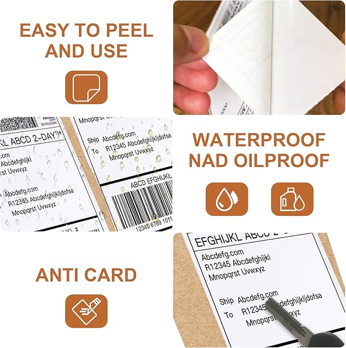 MFLABEL Fanfold 4" x 6" Direct Thermal Shipping Labels (1 Stack, 1000 Labels) – White Perforated Labels for Thermal Printers – Compatible with Zebra, Rollo & More – No Ink Needed, Smudge-Proof