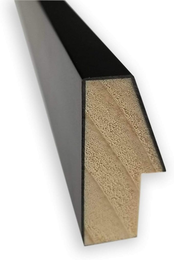 Amanti Art Natural Cork Board for Wall, 25x37 Vision Board with Black Wood Frame, Large Corkboard Office Decor for Home Organization, Modern Contemporary Corkboard Pinboard to display items for home