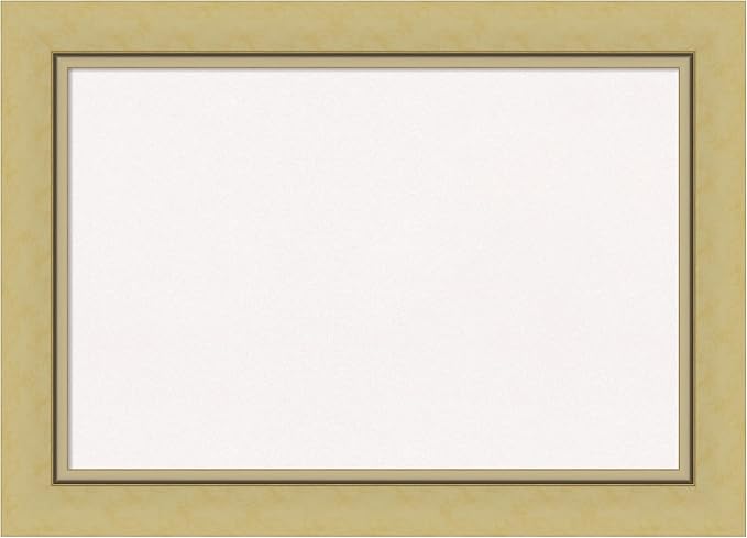 Amanti Art White Cork Board for Wall, 15x21 Vision Board with Gold Frame, Small Corkboard Office Decor for Home Organization, Casual Corkboard Pinboard to Display Items for Home Organization in