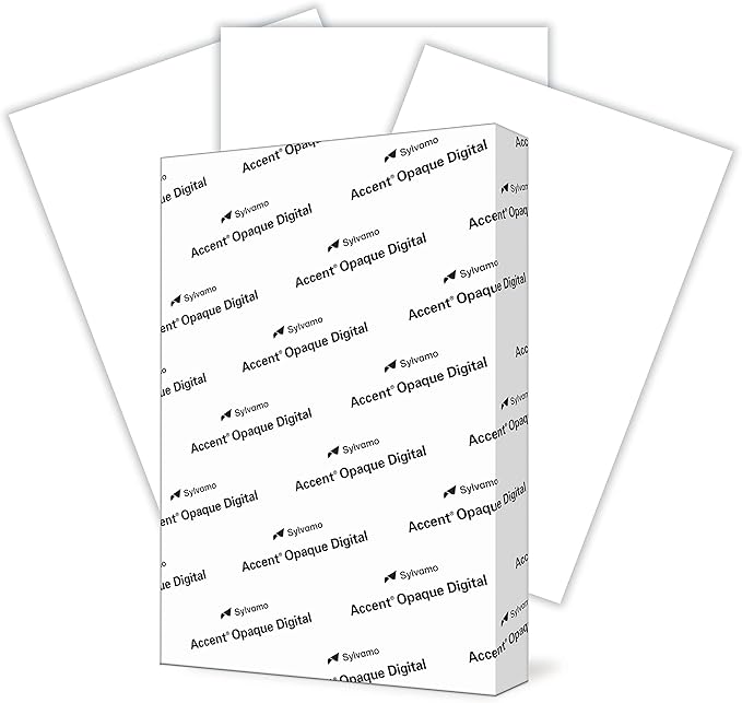 Accent Opaque White Printer Paper, 13” x 19” 32lb Bond/80lb Text Copy Paper – Premium Super Smooth Computer Paper, 97 Bright, 118gsm – Ideal for Ink Heavy Printing – 189035R – 300 Sheets (1 Ream)