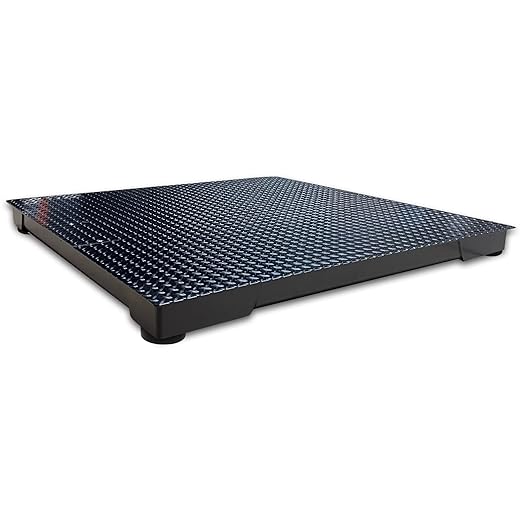 Industrial Floor Scale with Indicator, Accurate Digital 48" x 48" (4’x4’) Pallet Scales for Warehouse or Shipping Weighing NTEP Certified (Legal for Trade) (2500 lbs x 0.5 lb)