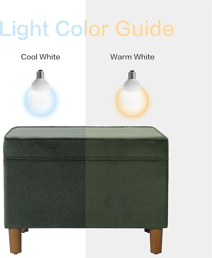 Home Decor | Dinah Collection Modern Storage Ottoman | Ottoman with Storage for Living Room & Bedroom(Loden Green Velvet)