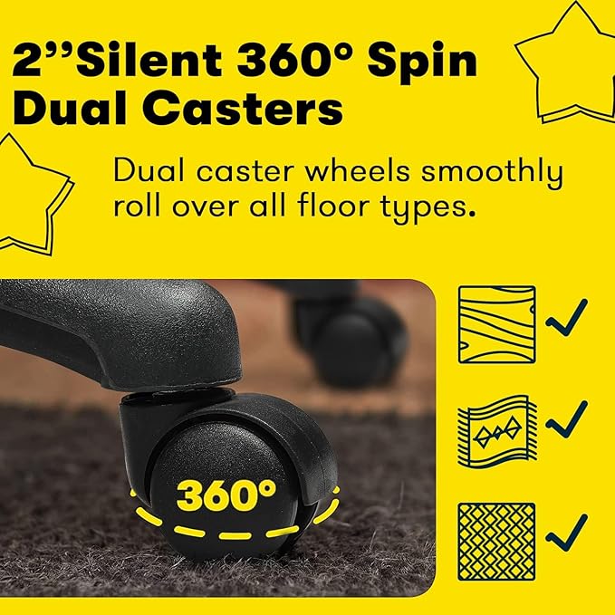 OFIKA Home Office Chair, 400LBS Big and Tall Computer Chair Heavy Duty Design, Ergonomic High Back Cushion Lumbar Back Support, Adjustable Executive Leather with Armrest