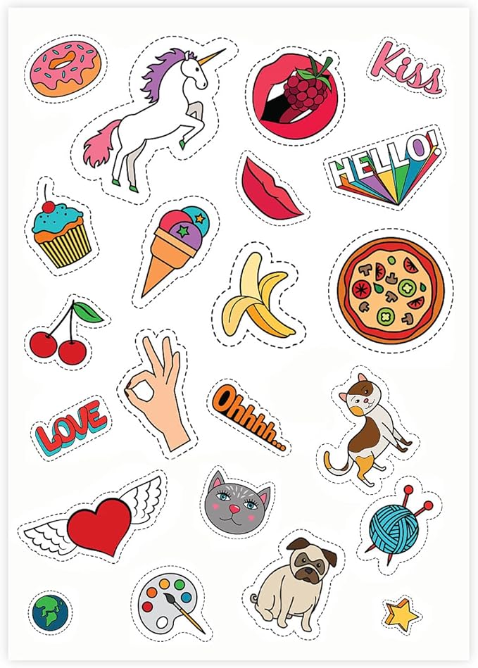 8.5" x 11" Full Sheet Label Sticker Paper for Laser & Inkjet Printers[200 Sheets,200 Labels]