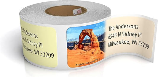 Customized Personalized Address Labels - Made in The USA by Kenco (250 Labels, National Parks)
