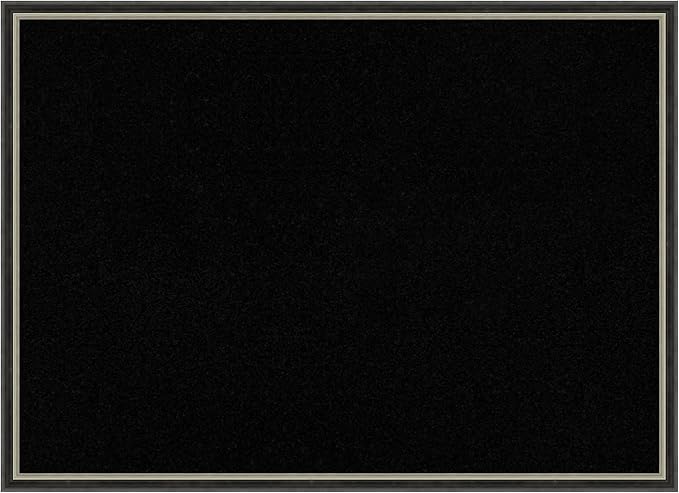 Amanti Art Black Cork Board for Wall, 21x29 Vision Board with Black Wood Frame, Medium Corkboard Office Decor for Home Organization, Modern Corkboard Pinboard to Display Items for Home Organization