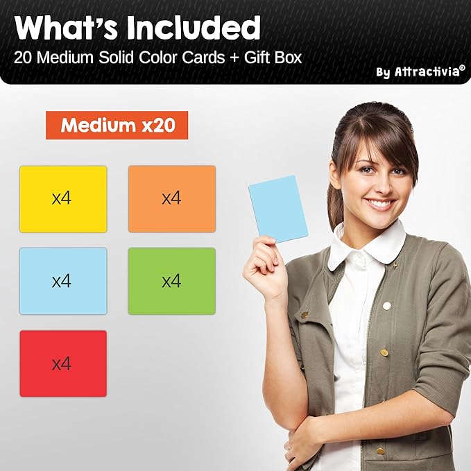 Dry Erase Magnetic Labels 3.7 x 2.8 in, Solid Colors, Medium Dry Erase Magnets, 20-Pack, Colored Erasable Write-On All-Purpose Labels, for Office, Education, Home, Whiteboard