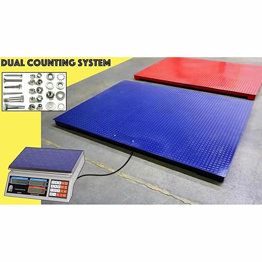Liberty Scales LS-700-DC Dual Counting Smart Weighing Systems, Size 24" x 24" (4' x 4') - C-Scale (66 lb x .002 lb) / Floor Scale 10.000 lb x 1 lb