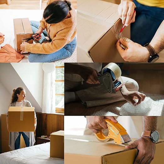 Art3d 12 Rolls Packing Tape - Clear Carton Sealing Tape Heavy Duty, 1.88" x 55 yds, 2.2 mil Thick