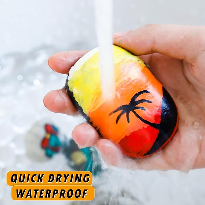 Green Paint Markers, 2 Pack Oil-Based Waterproof Quick Dry Permanent Paint Pen Set for Rocks Painting, Wood, Fabric, Plastic, Canvas, Glass, Mugs, Metal, Tire, Stone, DIY Craft