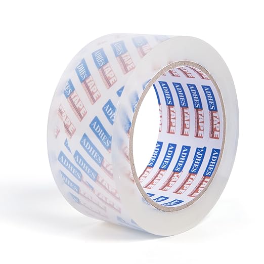 ADHES Shipping Tape Packaging Tape Packing Tape for Moving Boxes Heavy Duty Clear, 55M Per Roll 1.88 Inch Width,2.7Mil