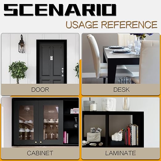 GSCIT Club Black Edge Banding, 3/4 inch x 25ft Melamine Edge Banding with Hot Melt Adhesive Pre-glued Edge Banding Flexible Edging for Plywood Cabinet Furniture