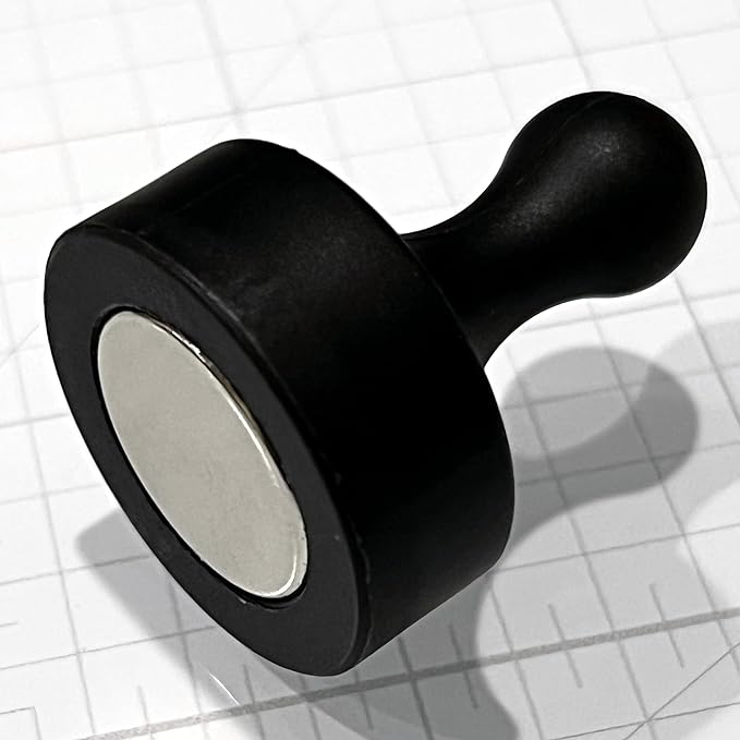 GLASSBOARD STUDIO Powerful Neodymium Magnets, Pawn-Shaped - Strong Fridge/Refrigerator and Whiteboard Magnet, Ideal for Office, Kitchen, Crafts - Rare Earth, Heavy Duty (2, Meadow Lilac)