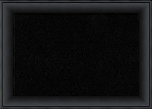 Amanti Art Black Cork Board for Wall, 15x21 Vision Board with Black Wood Frame, Small Corkboard Office Decor for Home Organization, Modern Corkboard Pinboard to Display Items for Home Organization in