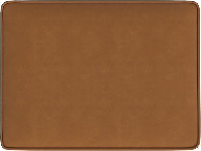 Home Decor | Dinah Collection Modern Storage Ottoman | Ottoman with Storage for Living Room & Bedroom(Carmel Faux Leather)