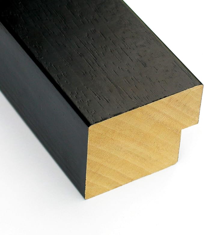 Amanti Art Black Cork Board for Wall, 16x34 Vision Board with Black Wood Frame, Medium Corkboard Office Decor for Home Organization, Modern Corkboard Pinboard to Display Items for Home Organization