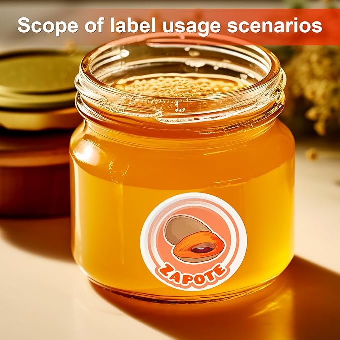 Methdic 2.5" Diameter High Visibility Printable Round Labels，Matte White，360 Customizable Blank Stickers