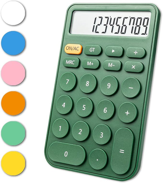 VEWINGL Standard Calculator 12 Digit,Desktop Large Display and Buttons,Calculator with Large LCD Display for Office,School, Home & Business Use,Automatic Sleep,with Battery