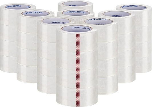 JARLINK Clear Packing Tape (36 Rolls), Heavy Duty Packaging Tape for Shipping Packaging Moving Sealing, 2.7mil Thick, 1.88 inches Wide, 60 Yards Per Roll, 2160 Total Yards
