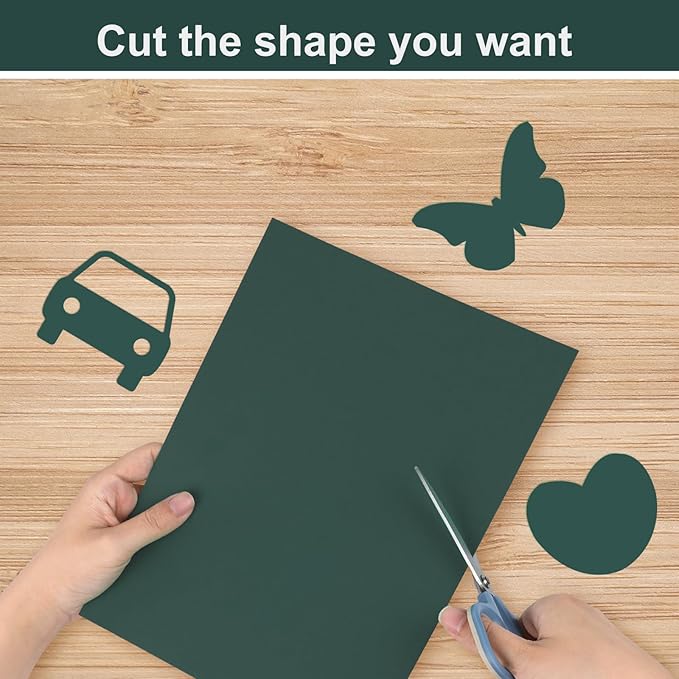 OcePor 50 Sheets Dark Green Cardstock Paper, Colored Printer Paper 8.5 x 11, Thick Construction for Cards Making, Scrapbook，Office Printing, Invitations, Certificates，DIY Crafting 92 lb/250gsm