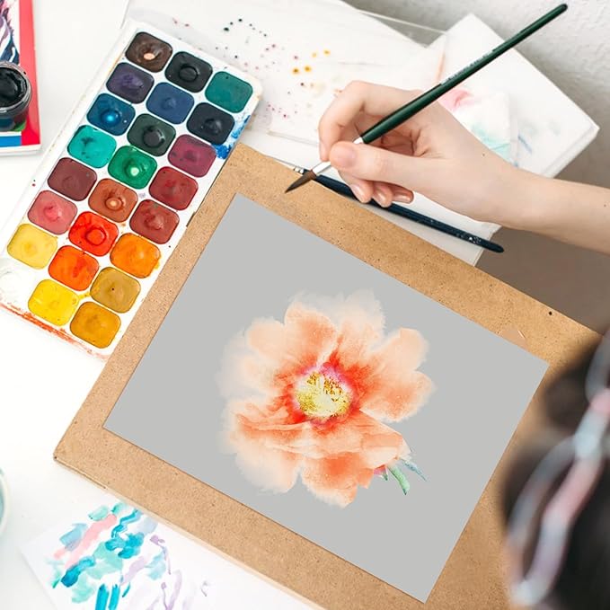 OcePor 50 Sheets Grey Cardstock Paper, Colored Printer Paper 8.5 x 11, Card Stock Thick Construction for Craft,Scrapbook，Office Printing, Invitations, Certificates，92 lb/250gsm