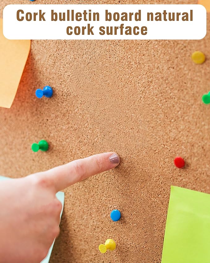 38"x38" Enclosed Bulletin Board, Lockable Weather-Resistant Aluminum Cork Noticeboard for School & Office, Silver Frame w/Cork