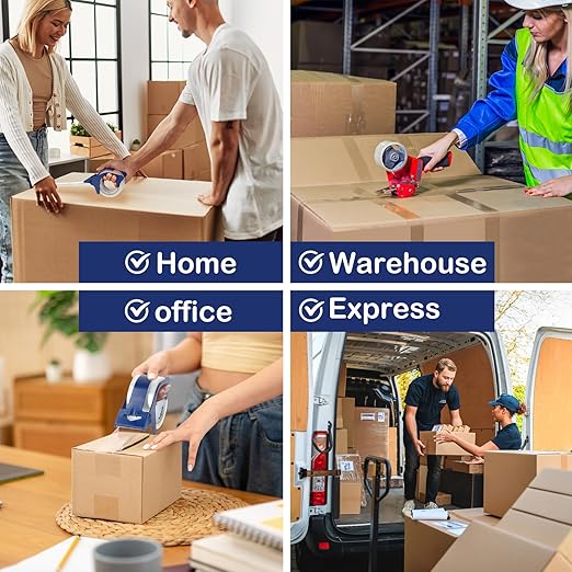 Clear Packing Tape (36 Rolls), Heavy Duty Packaging Tape for Shipping Packaging Moving Sealing, 2 inches Wide, 65 Yards Per Roll