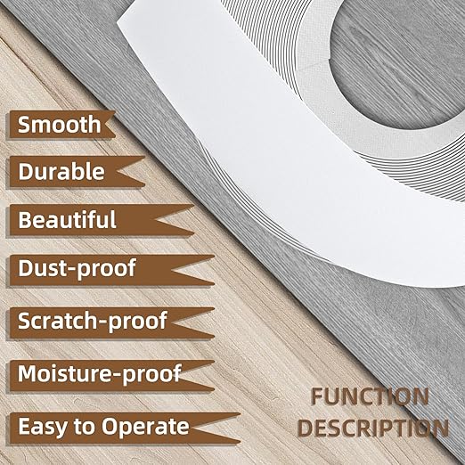 GSCIT Club White Edge Banding, 3/4 inch x 100ft Melamine Edge Banding with Hot Melt Adhesive Pre-glued Edge Banding Flexible Edging for Plywood Cabinet Furniture