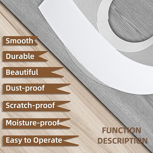 GSCIT Club White Melamine Edge Banding, 3/4 inch x 10ft, Hot Melt Adhesive Preglued, Flexible White Veneer Edging