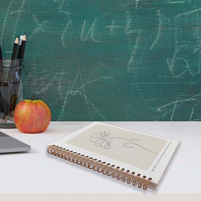 VNWEK Bible Scripture PSALM 119:105 Your Word Is a Lamp to My Feet Boho Botanical Leaf Spiral Notebook Journal 5.5 x 8.3 inches,Christian Lined Hardcover Spiral Notebook,Christian Gifts